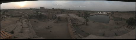 Gesamtansicht des Karnaktempels in Luxor (in neuem Fenster)