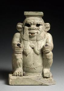 Alabastervase des Gottes Bes - 664-332 v. Chr. - Louvre/Paris (in neuem Fenster)