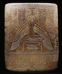 Nephthys in rotem Granit - Louvre/Paris (in neuem Fenster)