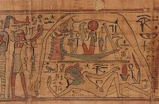 Papyrus mit Nut und Geb - 21. Dynastie - 1069-945 v. Chr., Louvre/Paris (in neuem Fenster)