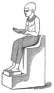 Imhotep - aus Meyers Enzyklop�die 1888 (in neuem Fenster)