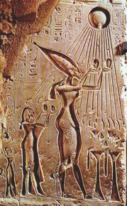 Aton und der Pharao Echnaton (in neuem Fenster)