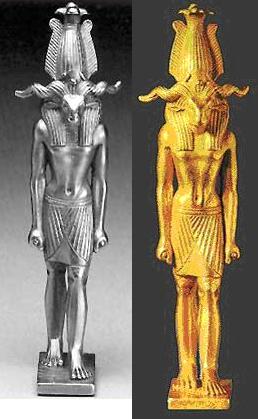 Chnum Goldstatuette, 25. Dyn - Museum of Fine Arts Boston (in neuem Fenster)