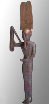 Bronzestatuette von Min - 20. Dyn (1185-1070 v. Chr.) - Britisches Museum/London (in neuem Fenster)