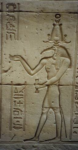 Tempel-Relief Thots (in neuem Fenster)